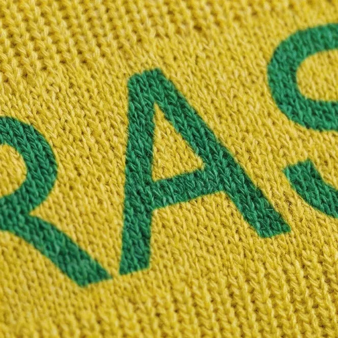 Blusa Feminina Manga Longa Brasil Tricot Gola V Elegante | VAI DAR BRASIL