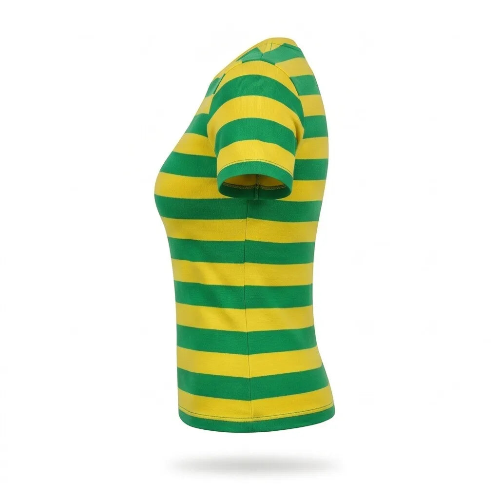 Blusa Tricot Listrada Brasil ✦ Verde Amarelo Copa 2026 | VAI DAR BRASIL