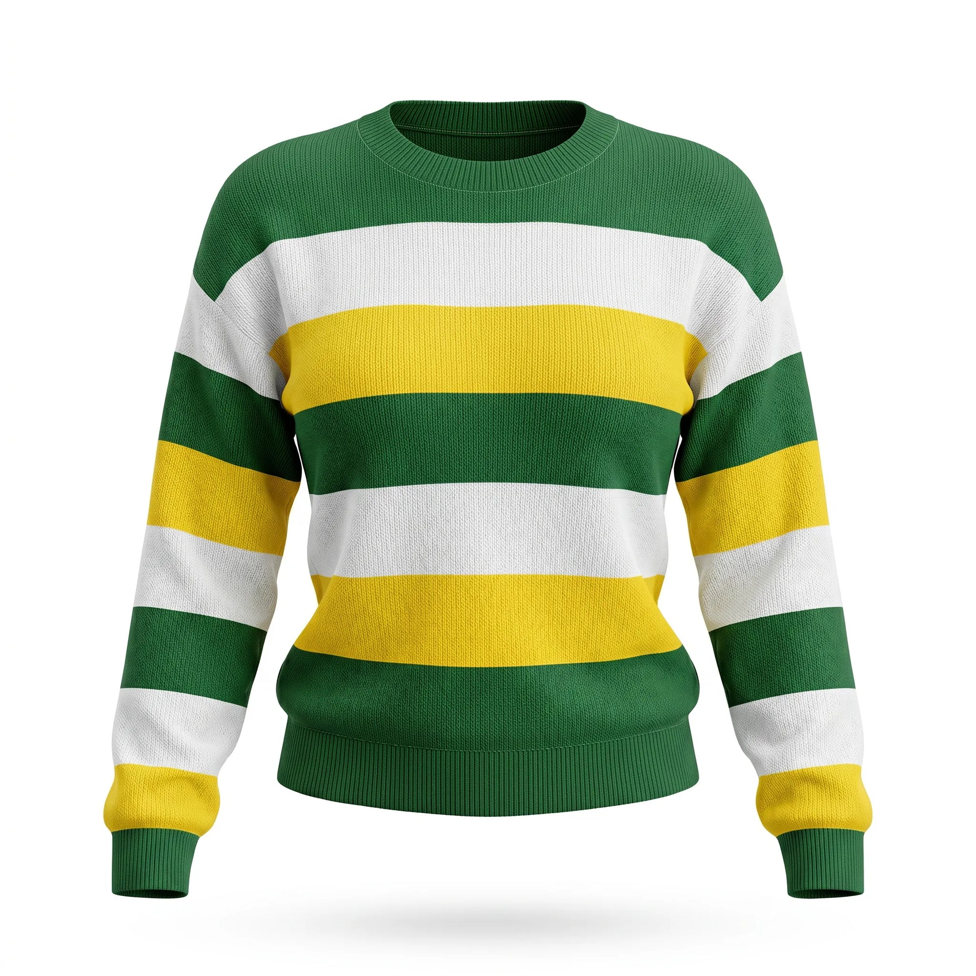 Blusa tricot feminino oversized manga longa cores brasil verde amarelo azul — VAI DAR BRASIL Copa 2026
