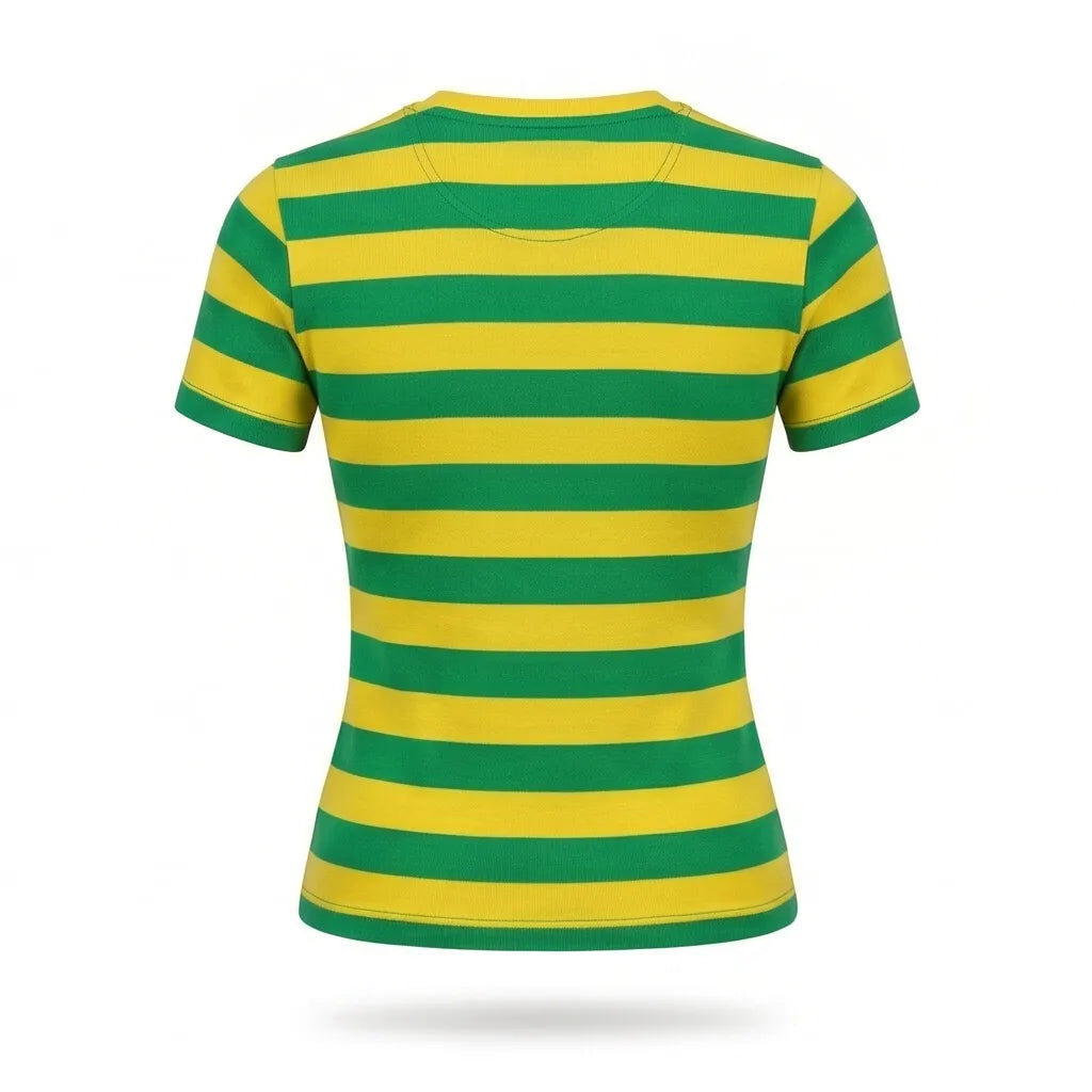 Blusa Tricot Listrada Brasil ✦ Verde Amarelo Copa 2026 | VAI DAR BRASIL