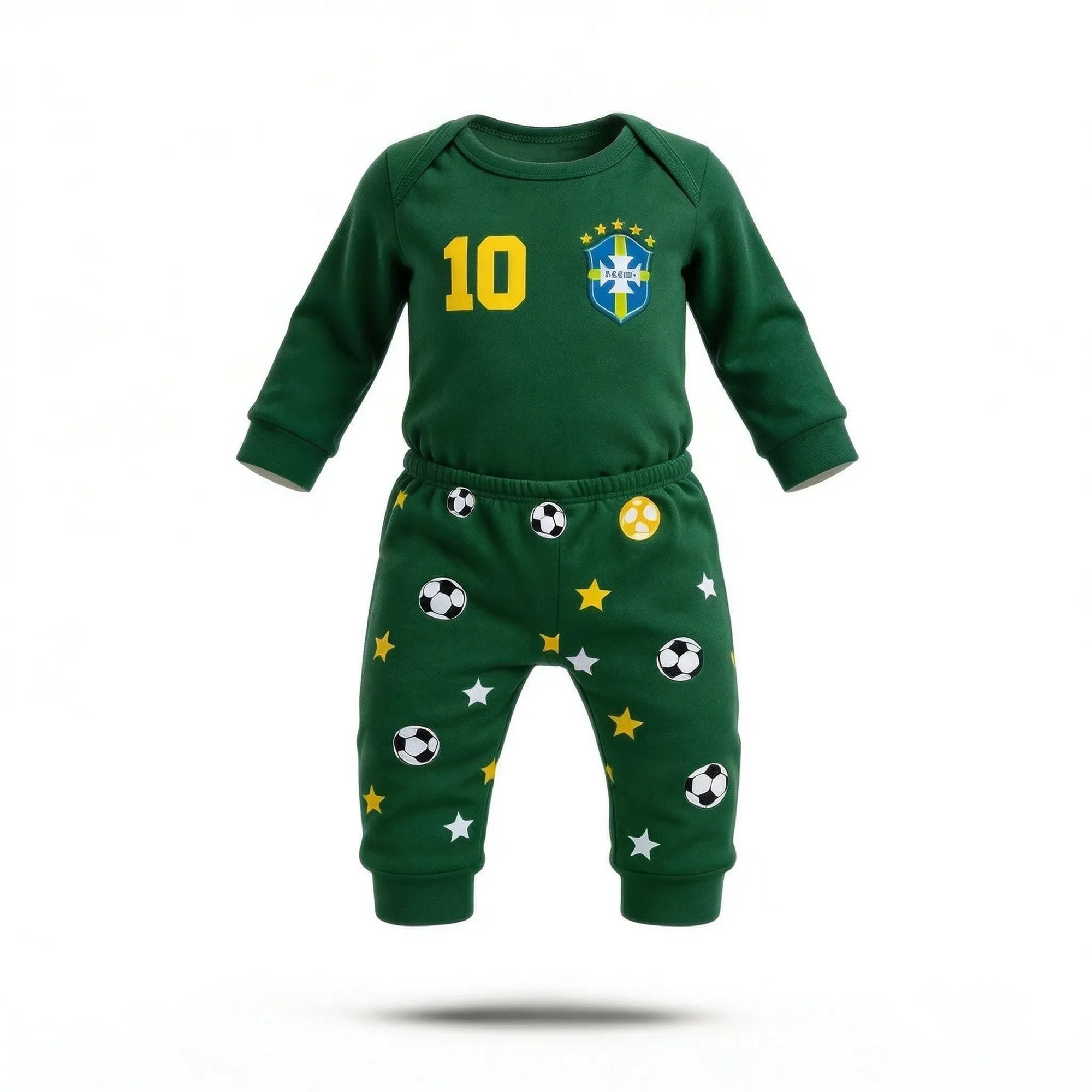 Body bebê copa do mundo algodão premium verde unissex estampa copa — VAI DAR BRASIL Copa 2026