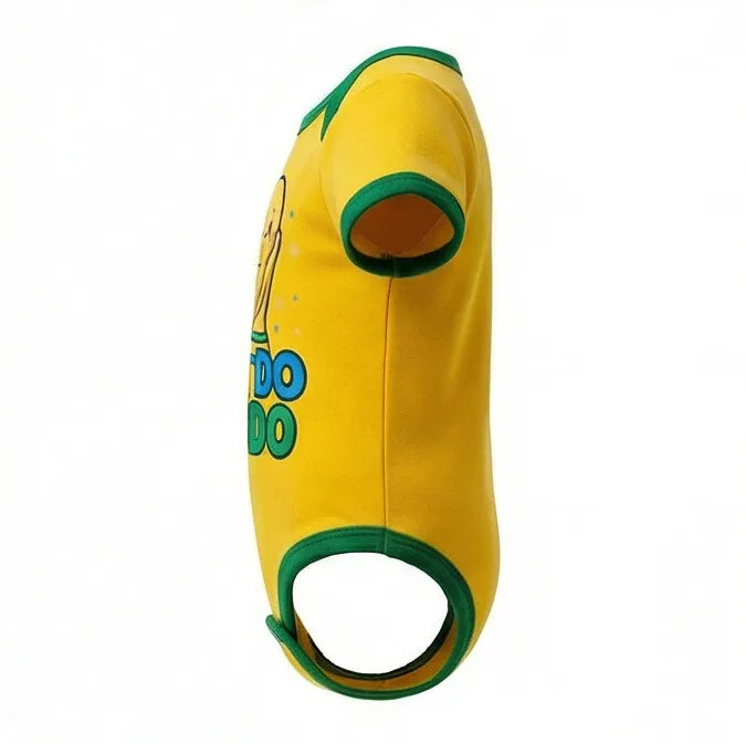 Vista lateral body bebê brasil algodão amarelo minha primeira copa VAI DAR BRASIL — Copa 2026