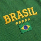 Vista detalhe body cavado brasil ribana canelada feminino VAI DAR BRASIL — modelador silhueta Copa 2026