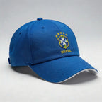 Boné Seleção Brasil CBF Bordado Aba Curva Unissex Strapback | VAI DAR BRASIL