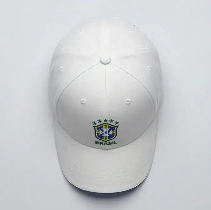 Boné Seleção Brasil CBF Bordado Aba Curva Unissex Strapback | VAI DAR BRASIL