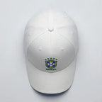 Boné Seleção Brasil CBF Bordado Aba Curva Unissex Strapback | VAI DAR BRASIL
