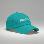 Boné brasil feminino bordado aba curva verde ajustável — VAI DAR BRASIL Copa 2026 torcedora