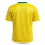 Vista traseira camisa brasil bordada dry fit amarelo masculina regular VAI DAR BRASIL — Copa 2026