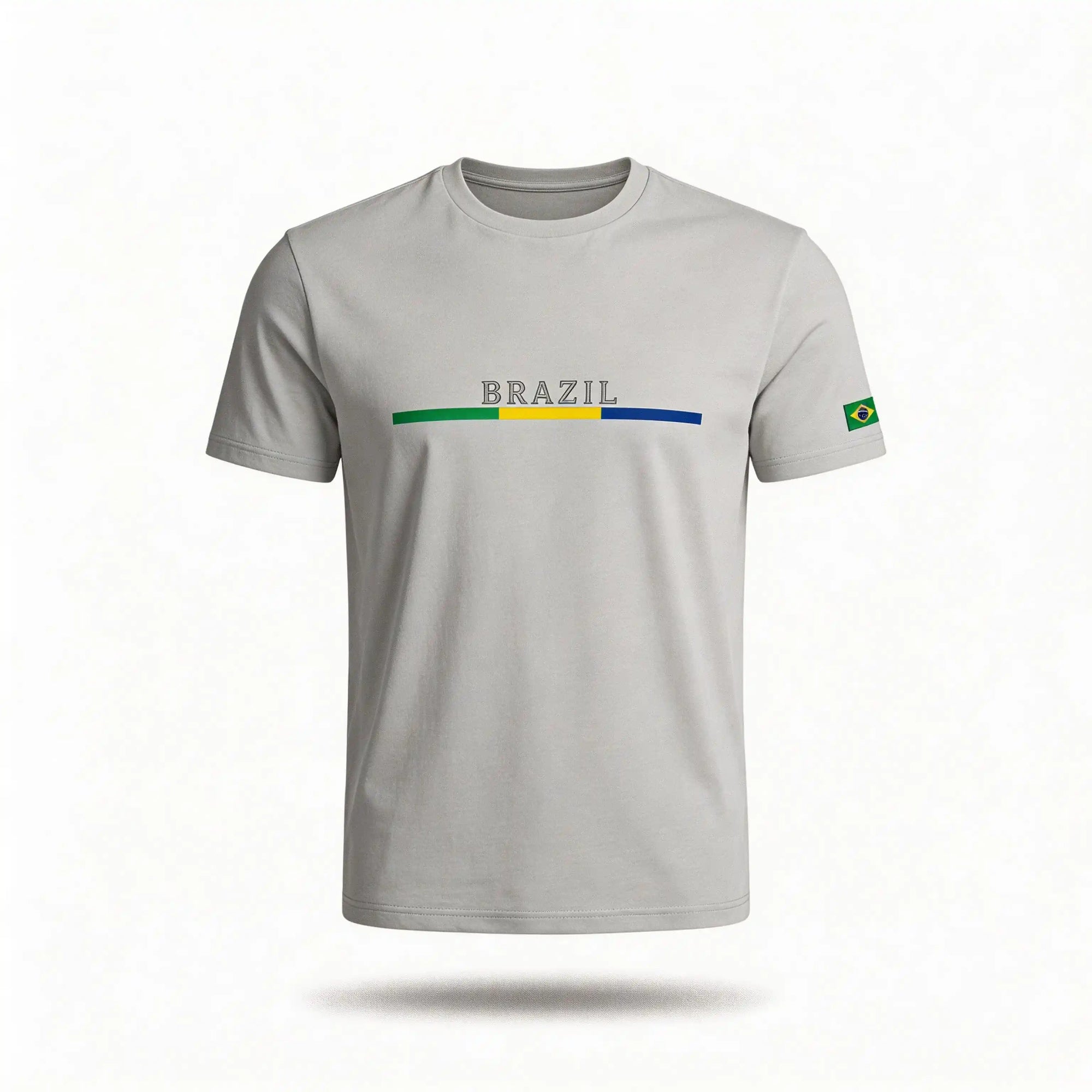 Camisa masculina brazil casual streetwear algodão branca regular — VAI DAR BRASIL Copa 2026