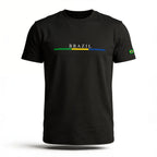 Camisa masculina brazil casual streetwear algodão preto regular — VAI DAR BRASIL Copa 2026