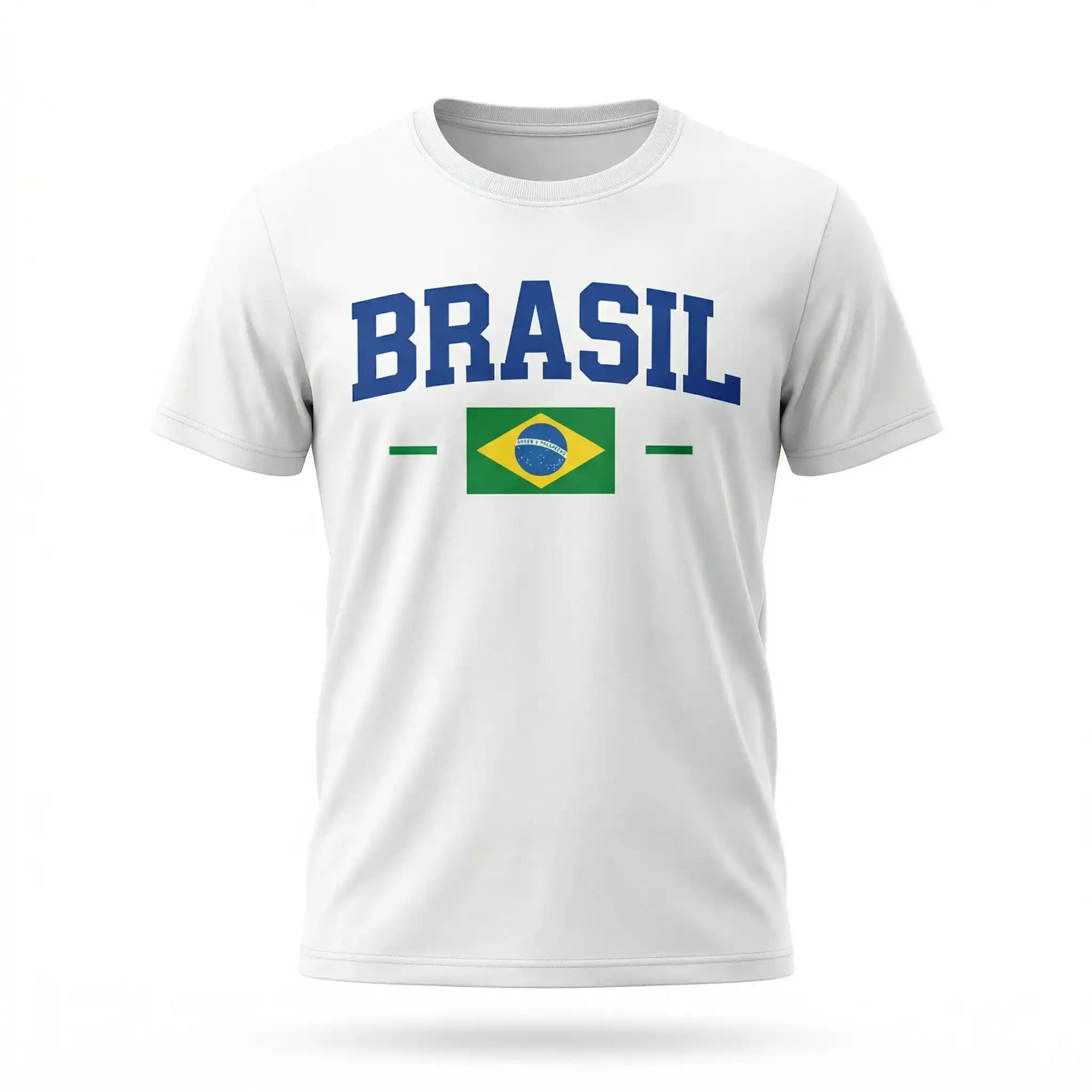 Camiseta infantil brasil bandeira algodão branco nome brasil — VAI DAR BRASIL Copa do Mundo 2026
