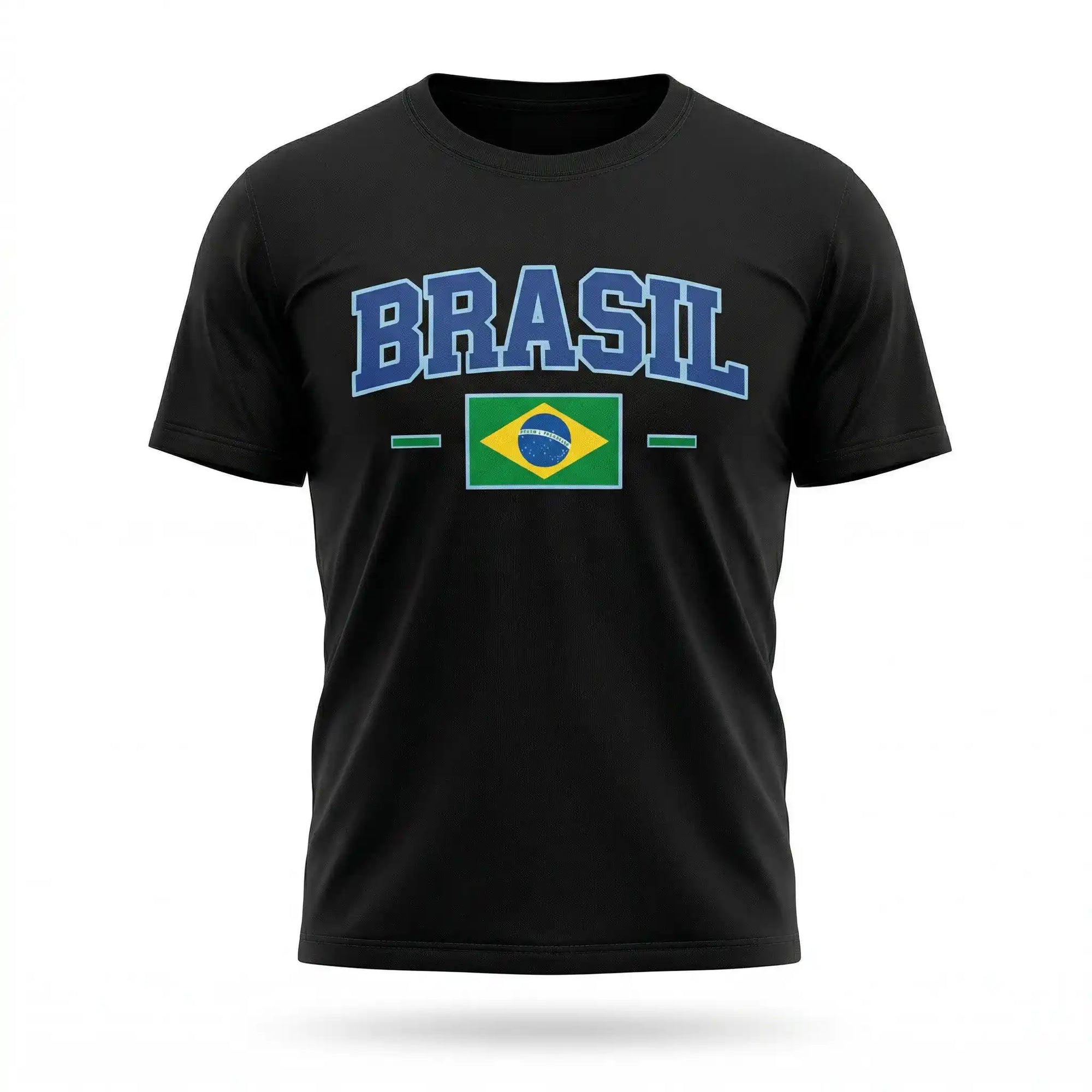 Camiseta infantil brasil bandeira algodão preto nome brasil — VAI DAR BRASIL Copa do Mundo 2026
