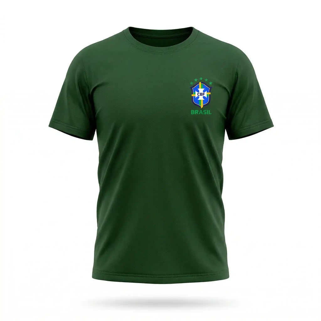 Camiseta infantil brasil bandeira algodão verde nome brasil — VAI DAR BRASIL Copa do Mundo 2026

