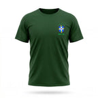 Camiseta infantil brasil bandeira algodão verde nome brasil — VAI DAR BRASIL Copa do Mundo 2026
