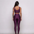 Conjunto Fitness Feminino Top Bojo Removível e Calça Legging Cós Alto