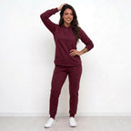Conjunto Feminino de Frio Lanzinha Blusa com Capuz e Calça Jogger