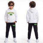 Conjunto Moletom Infantil Brasil ✦ Brasão BRASIL Inverno | VAI DAR BRASIL