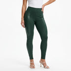 Legging Feminina Cirrê Couro Forrada Flanelada Zero Transparência