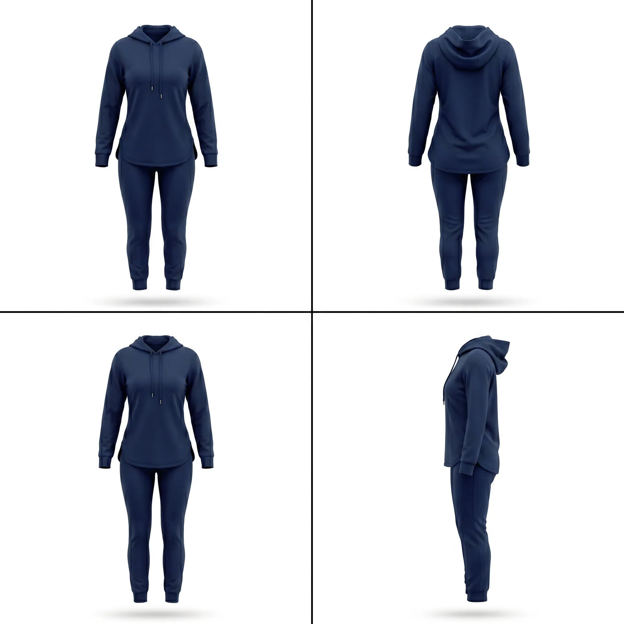 Conjunto Feminino de Frio Lanzinha Blusa com Capuz e Calça Jogger