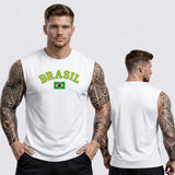 Regata Masculina Premium ✦ Bandeira BRASIL | VAI DAR BRASIL
