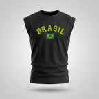 Regata Masculina Premium ✦ Bandeira BRASIL | VAI DAR BRASIL